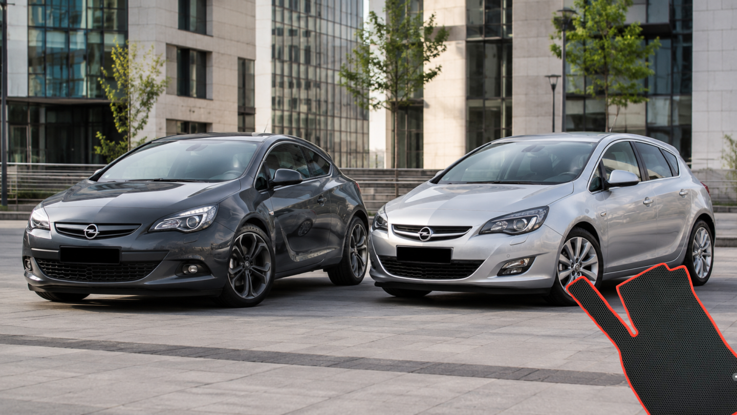 Koberečky do Opel Astra J Hatchback / GTC — EVA, guma nebo velur?