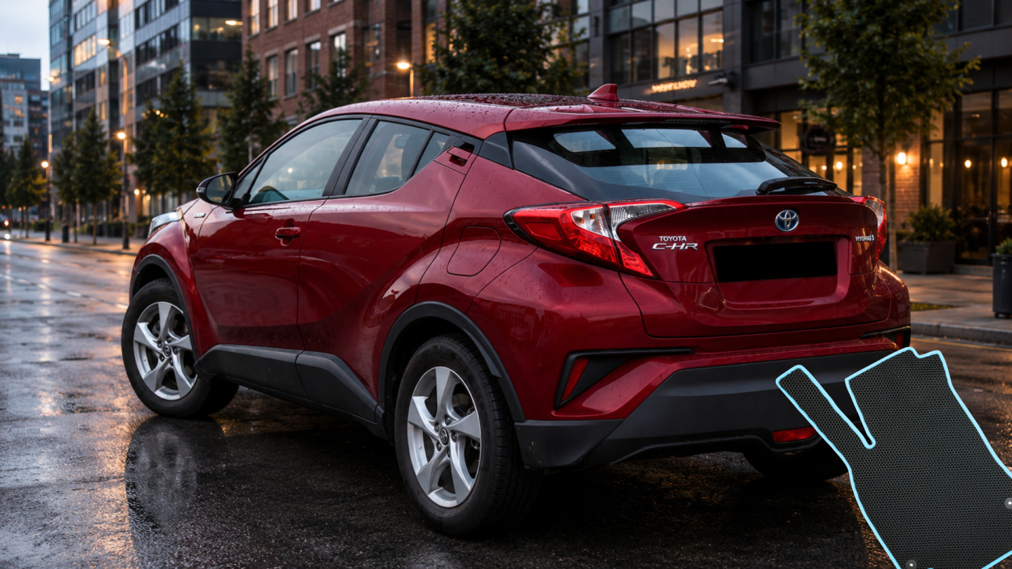Koberečky do Toyota C-HR (1. gen) — EVA, guma nebo velur?