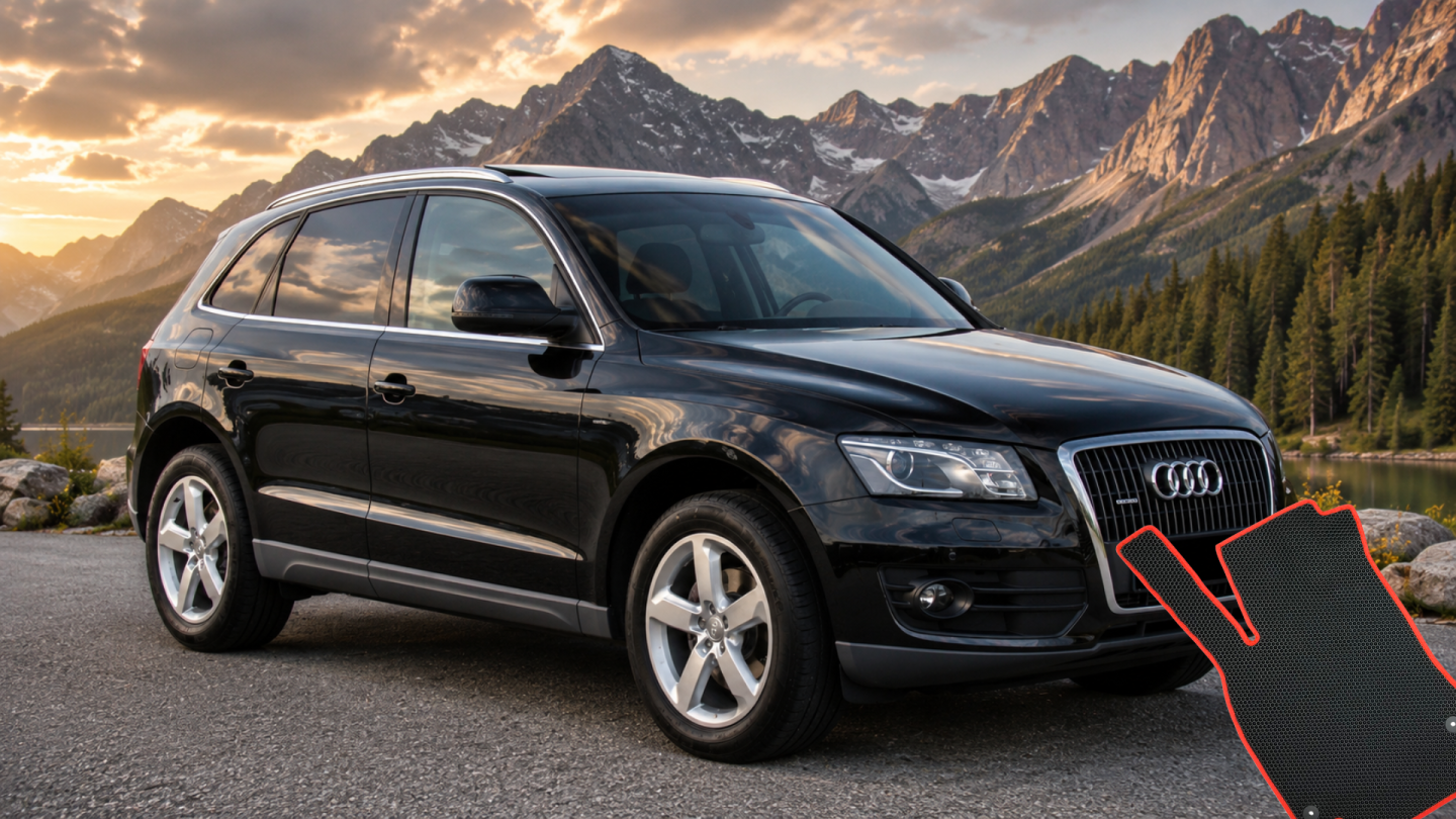 Koberečky do Audi Q5 8R — EVA, guma nebo velur?