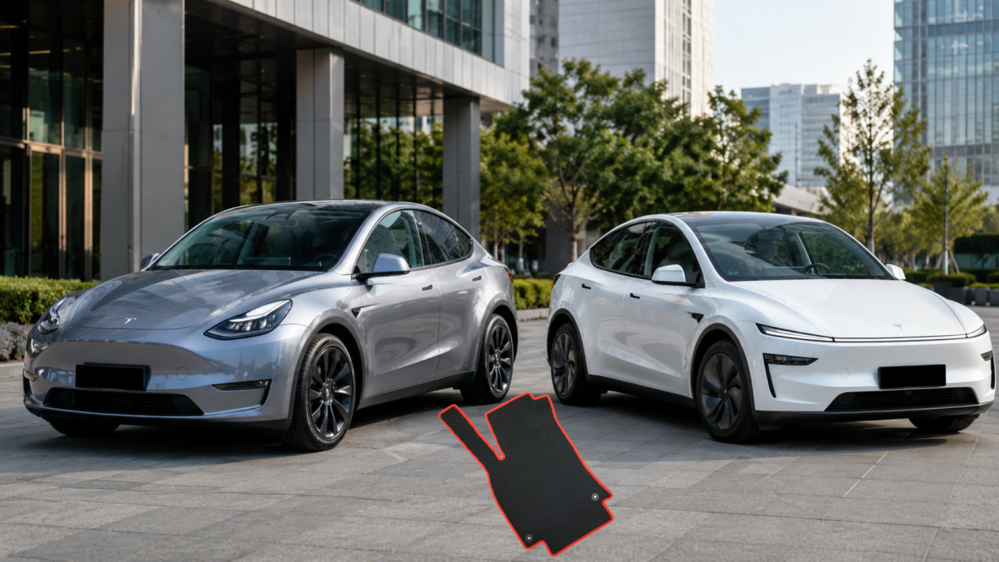 Koberečky do Tesla Model Y — EVA, guma nebo velur?