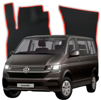 Autokoberce do Volkswagen Transporter Caravelle 8 místný T6 6 gen Minibus (2015-2019)