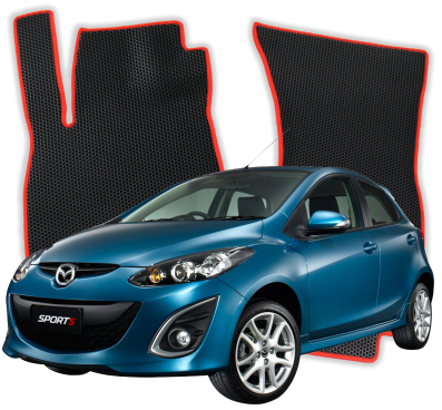 Autokoberce do Mazda 2 DE/DH 2 gen Hatchback 5 dveří (2007-2014)
