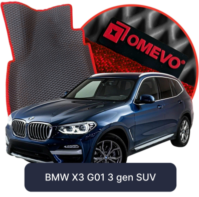 EVA automobilové koberce OMEVO pro BMW X3 G01 Hybrid 3. generace SUV (2017-2024)