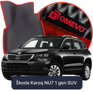 OMEVO 5D Pro Autokoberce do Škoda Karoq NU7 1. gen SUV (2017-2025)