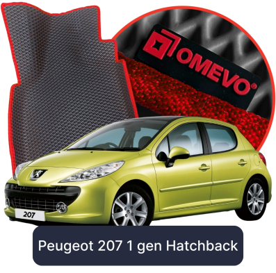 OMEVO 5D Pro Autokoberce do Peugeot 207 1. gen Hatchback 5 dveří (2006-2015)