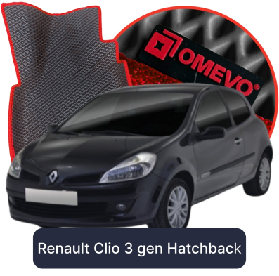 EVA autokoberce OMEVO pro Renault Clio předfacelift (do 2009) 3. generace Hatchback 5 dveří (2005-2012)