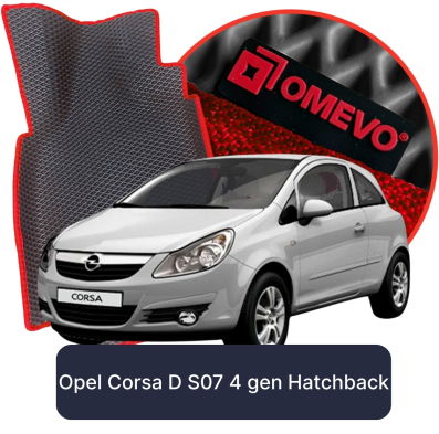 EVA autokoberce OMEVO pro Opel Corsa D S07 5 gen hatchback 3 dveře (2006-2014)