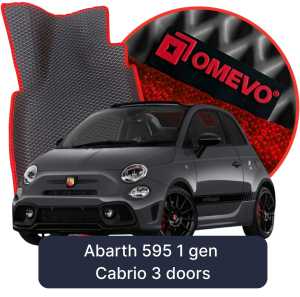 OMEVO 5D Pro Koberečky do Abarth 595 1 gen Cabrio 3 dveře (2015-2024)