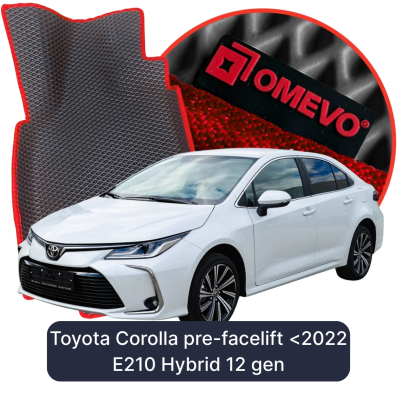 OMEVO EVA autokoberce pro Toyota Corolla Před Facelift <2022 E210 Hybrid 12. generace Hatchback 5-dveřový (2018-2025)