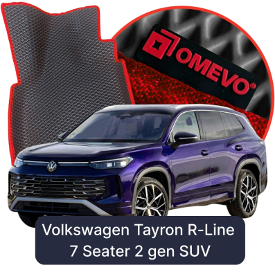 EVA Autokoberce OMEVO pro Volkswagen Tayron R-Line 7-mistny 2 gen EVA Autorohoze OMEVO pre Volkswagen Tayron R-Line 7-miestny 2 gen SUV (2024–2025)SUV (2024–2025)