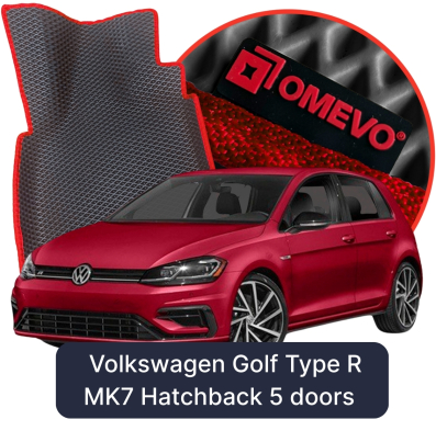 EVA Autokoberce OMEVO pro Volkswagen Golf Type R MK7 7 gen Hatchback 5-dverovy (2012–2020)