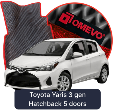 EVA Autokoberce OMEVO pro Toyota Yaris 3 gen Hatchback 5-dverovy (2011–2020)