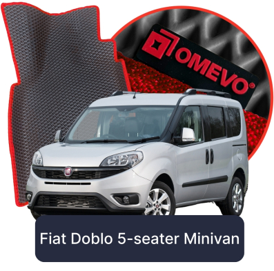 OMEVO 5D Pro Autokoberce do Fiat Doblo 5-místný 2. gen Minivan (2010-2022)