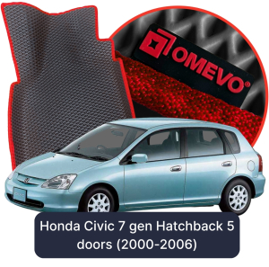 OMEVO 5D Pro Autokoberce do Honda Civic 7 gen hatchback 5 dveří (2000-2006)