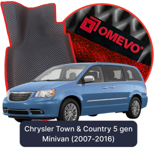 OMEVO 5D Pro Autokoberce do Chrysler Town & Country 5 gen Minivan (2007-2016)