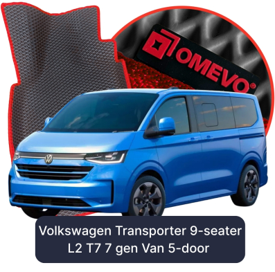 EVA autokoberce OMEVO pro Volkswagen Transporter 9-místný L2 T7 7 gen Van 5-dveřový (2024-2025)