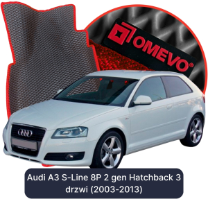 OMEVO 5D Pro Autokoberce do Audi A3 S-Line 8P 2 gen Hatchback 3 dveře (2003-2013)