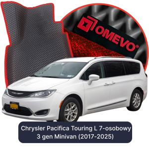 OMEVO 5D Pro Koberečky do Chrysler Pacifica Touring L 7-místný 3 gen Minivan (2017-2025)