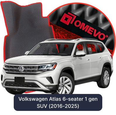 EVA autokoberce OMEVO pro Volkswagen Atlas 6-místný 1 gen SUV (2016-2025)