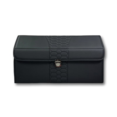 Černý organizér do kufru z ekokůže