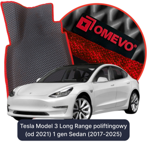 OMEVO 5D Pro Koberečky do Tesla Model 3 Long Range faceliftovaný (od 2021) 1 gen Sedan (2017-2025)