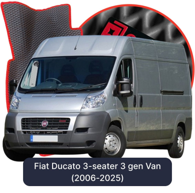 EVA autokoberce OMEVO pro Fiat Ducato 3-místný 3 gen Van (2006-2025)