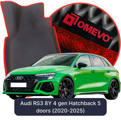 EVA autokoberce OMEVO pro Audi RS3 8Y 4 gen Hatchback 5 dveří (2020-2025)