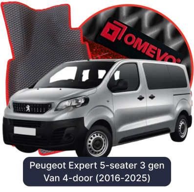 EVA autokoberce OMEVO pro Peugeot Expert 5-místný 3 gen Van 4-dveřový (2016-2025)