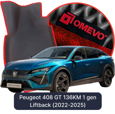 EVA autokoberce OMEVO pro Peugeot 408 GT 136PS 1. gen Liftback (2022-2025)