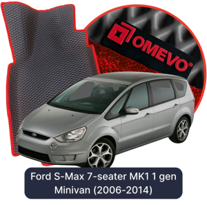 OMEVO 5D Pro Koberečky do Ford S-Max 7-místný MK1 1. gen Minivan (2006-2014)