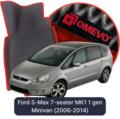 EVA autokoberce OMEVO pro Ford S-Max 7-místný MK1 1. gen Minivan (2006-2014)
