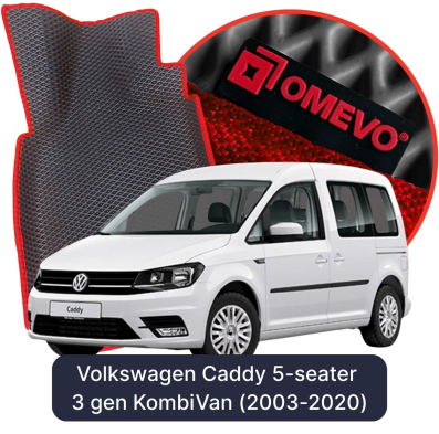 EVA autokoberce OMEVO pro Volkswagen Caddy 5-místný 3. gen KombiVan (2003-2020)