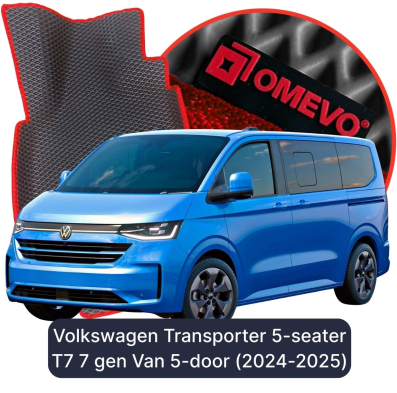 EVA autokoberce OMEVO pro Volkswagen Transporter 5-mistny (dvojkabina) T7 7 gen Van 5-dverovy (2024-2025)