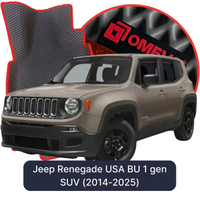 EVA autokoberce OMEVO pro Jeep Renegade USA BU 1. gen SUV (2014-2025)