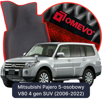 EVA autokoberce OMEVO pro Mitsubishi Pajero 5-místný V80 4. generace SUV (2006-2022)