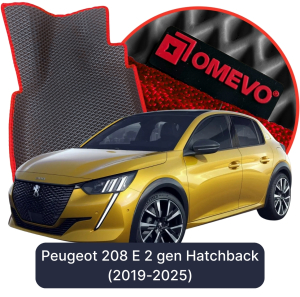 OMEVO 5D Pro Koberečky do Peugeot 208 E 2. gen Hatchback 5 dveře (2019-2025)