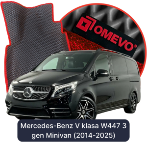 OMEVO 5D Pro Koberečky do Mercedes-Benz V třída W447 3. generace Minivan (2014-2025)