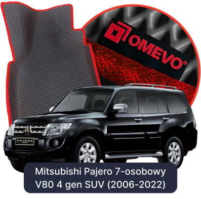 EVA autokoberce OMEVO pro Mitsubishi Pajero 7-místný V80 4. generace SUV (2006-2022)