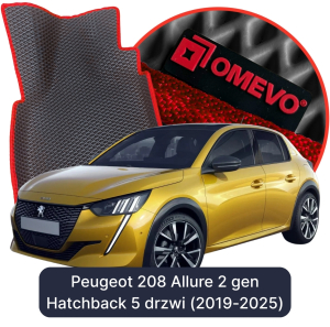 OMEVO 5D Pro Koberečky do Peugeot 208 Allure 2. gen Hatchback (2019-2025)