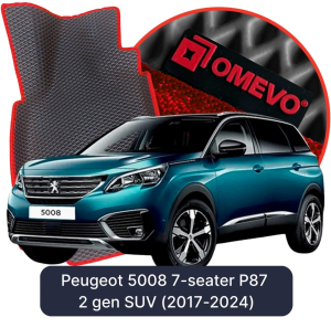 OMEVO 5D Pro Koberečky do Peugeot 5008 7-místný P87 2. gen SUV (2017-2024)