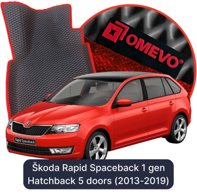 EVA autokoberce OMEVO pro Škoda Rapid Spaceback 1. gen Hatchback 5 dveří (2013-2019)