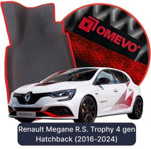OMEVO 5D Pro Koberečky do Renault Megane R.S. Trophy 4 gen Hatchback 5 dveří (2016-2024)
