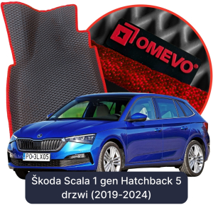 OMEVO 5D Pro Koberečky do Škoda Scala 1 gen Hatchback 5 dveří (2019-2024)