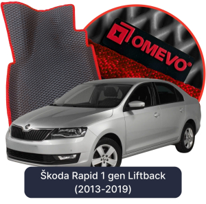OMEVO 5D Pro Koberečky do Škoda Rapid 1. gen Liftback (2013-2019)