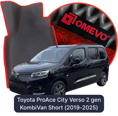 EVA autokoberce OMEVO pro Toyota ProAce City Verso 5-místný 2. gen KombiVan 5 dveří (2019-2025)