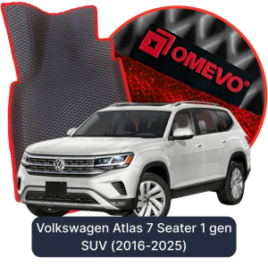 OMEVO 5D Pro Koberečky do Volkswagen Atlas 7 místný 1. gen SUV (2016-2025)