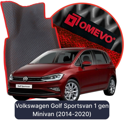 EVA autokoberce OMEVO pro Volkswagen Golf Sportsvan 1. gen Minivan (2014-2020)