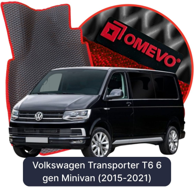 EVA autokoberce OMEVO pro Volkswagen Transporter 9-místný T6 6. gen Minivan (2015-2021)