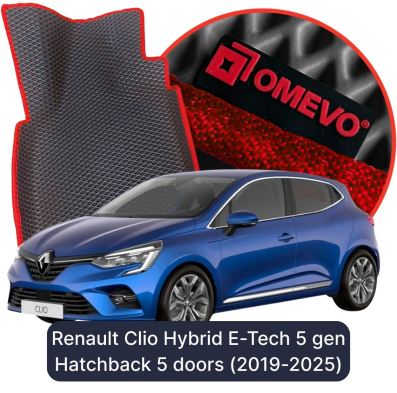 EVA autokoberce OMEVO pro Renault Clio Hybrid E-Tech 5 gen Hatchback 5 dveří (2019-2025)
