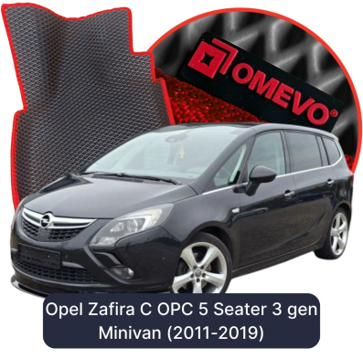 EVA autokoberce OMEVO pro Opel Zafira C OPC 5 místný 3 gen Minivan (2011-2019)